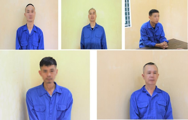 Các đối tượng tại cơ quan Công an. ca-do-qua-mang.jpg