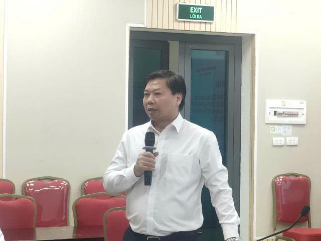 Phó Vụ trưởng Vụ Tổng hợp, Văn phòng Trung ương Đảng Nguyễn Đức Kiên phát biểu tại hội thảo. e9fa1218-74bd-4707-8fb1-c7b62e8d7722.jpg