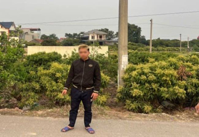 Đoạn đường liên xã Trường Giang – Nghĩa Phương, vị trí đối tượng thực hiện hành vi dâm ô. tg1-1.jpg
