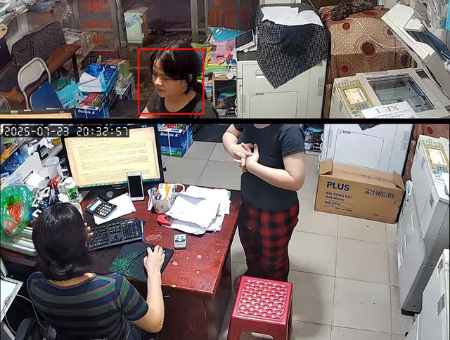 Hình ảnh bé gái 13 tuổi rời quán điện thoại ở Hà Nội. z6838876450225-c400e059e34b3914e82931e9b25816af-1480.jpg