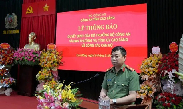Đại tá Nguyễn Quang Vinh nhận nhiệm vụ Giám đốc Công an tỉnh Cao Bằng. cacb.jpg