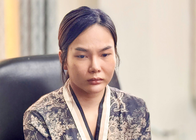 Đối tượng Nguyễn Thị Kim Hoa tại cơ quan Công an. nghi-pham-hoa-1-89450.jpg