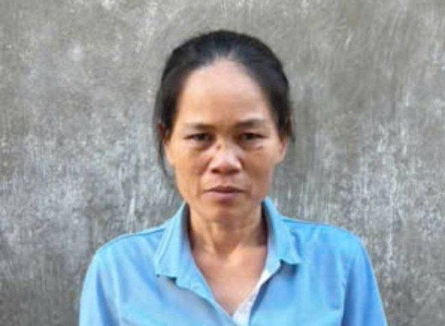 Đối tượng Tào Thị Thủy tại cơ quan Công an. 10-1.jpg