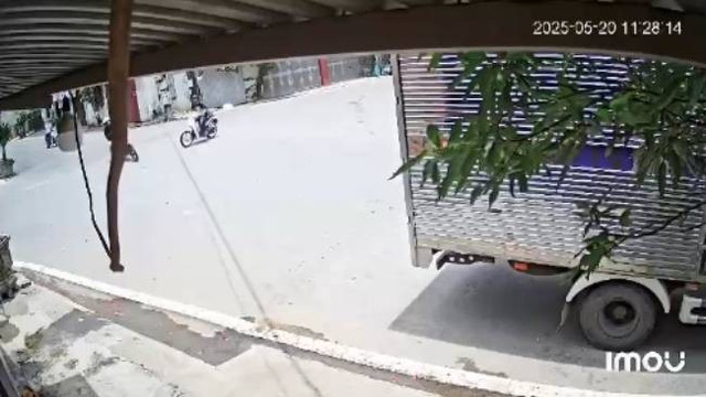 Hiện trường vụ tai nạn. Ảnh cắt từ clip capture.jpg