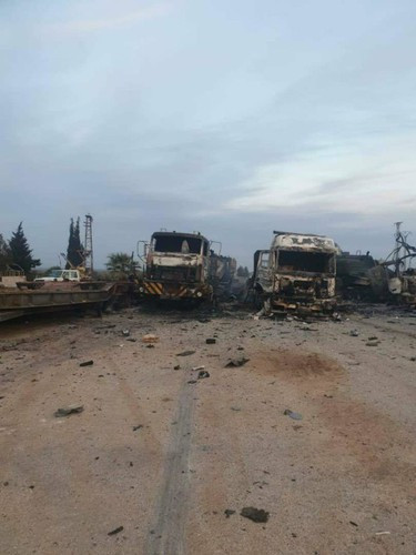 Theo các nguồn tin, thống kê sơ bộ cho thấy cuộc tấn công mạnh mẽ của quân đội Syria, xe tải hậu cần, một số xe bọc thép chở quân, một khẩu pháo tự hành đã bị phá hủy và ít nhất 6 binh sĩ Thổ Nhĩ Kỳ thiệt mạng.