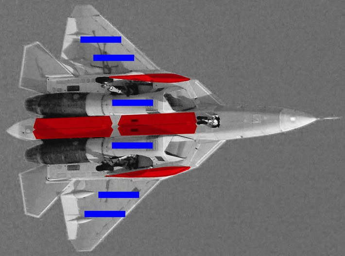 Tờ Aviationist thậm chí còn tự tin cho rằng Nga đang phát triển các tên lửa mới với kích thước thu nhỏ để có thể lắp vừa trong các khoang dưới cánh của tiêm kích tàng hình Su-57.