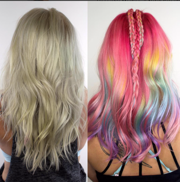 Thời gian gần đây, xu hướng tóc Lisa Frank đang bùng nổ trở lại trên cộng đồng mạng xã hội Instagram bởi sự quyến rũ, hoang dại mà nó mang đến cho các cô nàng cá tính.