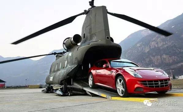 Nhiều dân chơi còn đầu tư hẳn một chiếc CH-47 Chinook chỉ để vận chuyển chiếc siêu xe của mình.