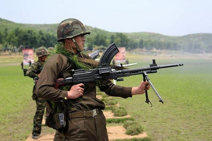 Các thành phần chủ yếu của súng được làm bằng thép cán, trong khi báng vẫn bằng gỗ.