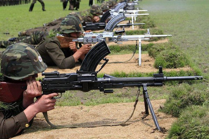 Súng là sự pha trộn thiết kế giữa khẩu PK của Liên Xô và khẩu Vz.52 LMG của CH Czech