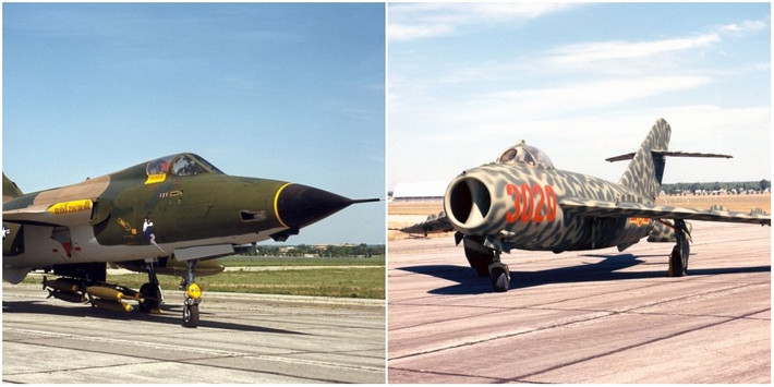 Tổn thất (F-105) của người Mỹ trên bầu trời Việt Nam thật khủng khiếp- theo số liệu chính thức, Mỹ đã mất tới 382 chiếc “Thunderchief” tại Việt Nam (theo một số nguồn khác, 395 chiếc) – chiếm gần một nửa số máy bay ném bom tiêm kích-ném bom loại này được chế tạo.Trong dố đó, có 17 chiếc bị tên lửa phòng không bắn hạ, 11 chiếc là nạn nhân của các máy bay tiêm kích MiG và số còn lại- hỏa lực của pháo phòng không. Về phần mình, “Thud” đã thực hiện khoảng 20.000 lần xuất kích tác chiến trên bầu trời Việt Nam; Theo số liệu của Không quân Mỹ, F-105 đã đượctính là giành được 27,5 chiến thắng trên không.
