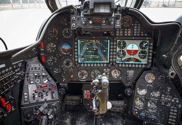 Hệ thống điện tử trên trực thăng Mi-35 đã được nâng cấp hơn nhiều so với phiên bản tiền nhiệm Mi-24.