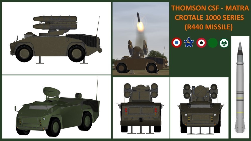 Dự án do Thomson-Houston (nay là Thales Group) thực hiện, với 85% chi phí phát triển do Nam Phi tài trợ. Sau khi hoàn thiện, hệ thống được đưa vào sử dụng ở Nam Phi dưới tên gọi 'Cactus' vào năm 1971. Tuy nhiên, hiệu suất ấn tượng của tên lửa Crotale đã thuyết phục lực lượng vũ trang Pháp, dẫn đến việc Pháp áp dụng hệ thống này cho không quân và hải quân.