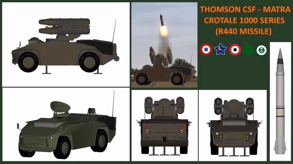 Dự án do Thomson-Houston (nay là Thales Group) thực hiện, với 85% chi phí phát triển do Nam Phi tài trợ. Sau khi hoàn thiện, hệ thống được đưa vào sử dụng ở Nam Phi dưới tên gọi 'Cactus' vào năm 1971. Tuy nhiên, hiệu suất ấn tượng của tên lửa Crotale đã thuyết phục lực lượng vũ trang Pháp, dẫn đến việc Pháp áp dụng hệ thống này cho không quân và hải quân.