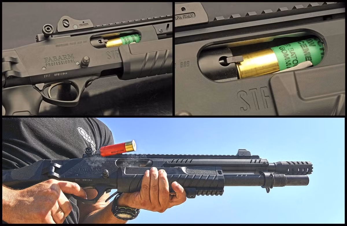 Súng STF/12 Compact XL Range 22 inch sử dụng đạn 12/76 và có băng đạn 7 viên cộng 1 viên với đạn 3 inch, hoặc 8 viên cộng 1 viên với đạn 2¾ inch. Nòng súng được gia cố có thể chịu được nhiều loại đạn khác nhau, bao gồm cả đạn cacbua vonfram được Norma thiết kế riêng để chống máy bay không người lái.