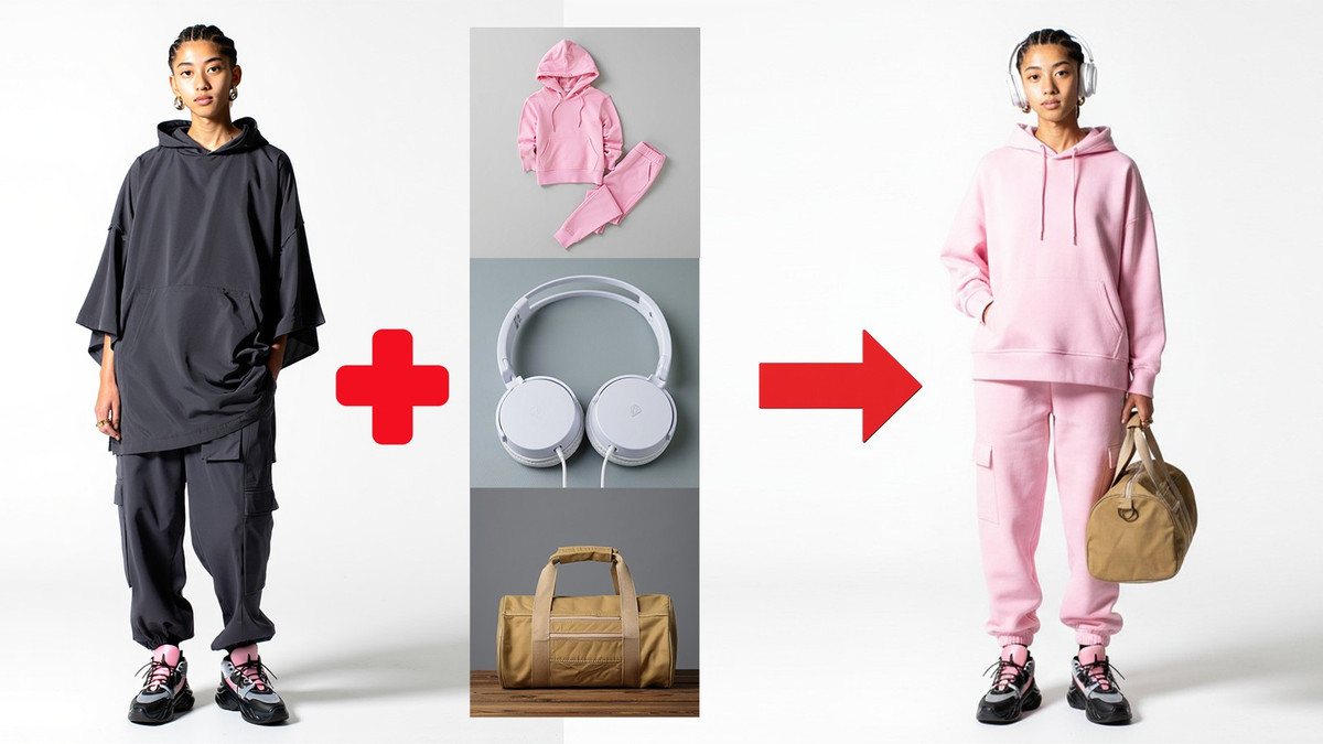 Hợp nhất nhiều ảnh là tính năng có thể giúp bạn "lên đồ" một cách nhanh chóng với các món phụ kiện bất kỳ trong các cửa hàng. Bạn cũng có thể tạo ra một hoạt cảnh bất kỳ với tất cả những chi tiết nhỏ được thêm vào.