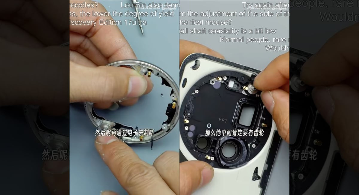 Tuy nhiên, khi cấu trúc bên trong của vòng xoay này lộ diện, một làn sóng chỉ trích đã nổ ra. Dựa trên hình ảnh từ video, nhiều người dùng cho rằng vòng zoom này không kết nối trực tiếp với thấu kính mà thực tế chỉ là công cụ điều khiển phần mềm.