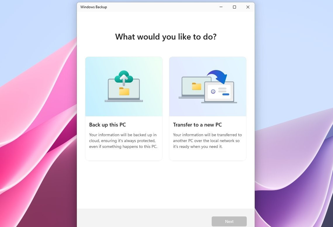 Microsoft cũng đang cung cấp Windows Backup for Organizations cho khách hàng thương mại. Đây là ứng dụng Windows Backup tương tự dành cho người tiêu dùng, nhưng được thiết kế cho các tổ chức để cung cấp dịch vụ sao lưu và khôi phục cấp doanh nghiệp nhằm hỗ trợ quá trình chuyển đổi thiết bị liền mạch.