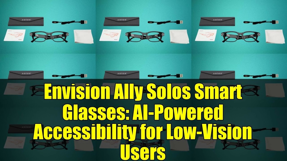 Được đặt tên là Kính Ally Solos, chúng có thể đọc văn bản, mô tả môi trường, thực hiện tìm kiếm trên web và thậm chí nhận dạng người, biển báo và vật thể - tất cả đều thông qua tín hiệu âm thanh được truyền qua loa tích hợp.