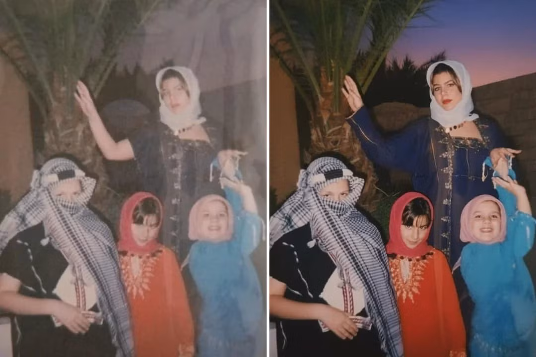 Tính năng tái tạo ảnh có thể hoàn thành xuất sắc việc khôi phục chân thật nhất những tấm ảnh cũ đã "phôi phai thời gian".