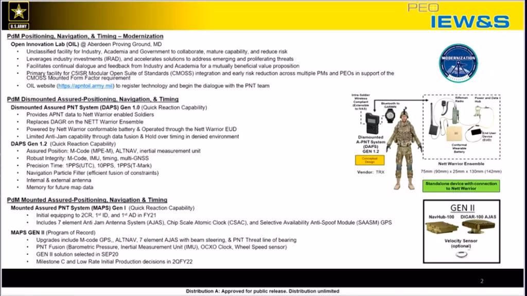 Việc triển khai hệ thống mới diễn ra sau khi được phê duyệt sản xuất toàn phần vào tháng 3 năm nay. MAPS Gen II cũng tương thích với cơ sở hạ tầng Chỉ huy và Kiểm soát thế hệ tiếp theo của quân đội Mỹ, một bộ phần cứng và phần mềm tích hợp đang được Anduril và một số nhà sản xuất quan trọng khác hiện đang phát triển.