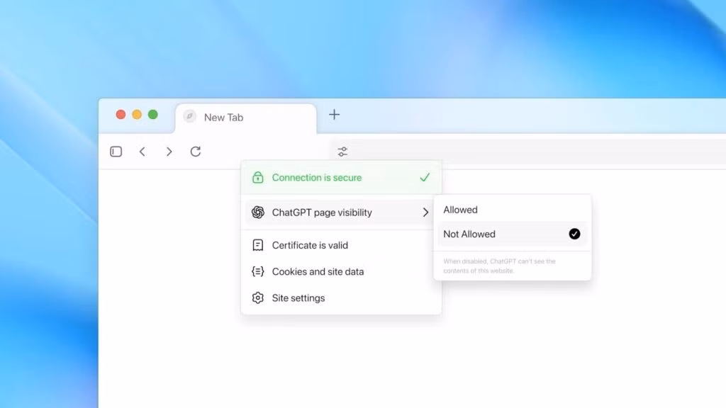 Nếu bật tính năng bộ nhớ trình duyệt, ChatGPT sẽ ghi nhớ các chi tiết chính từ nội dung bạn duyệt để cải thiện phản hồi và đưa ra các gợi ý thông minh hơn, chẳng hạn như tạo danh sách việc cần làm từ hoạt động gần đây hoặc tiếp tục nghiên cứu quà tặng dựa trên các sản phẩm bạn đã xem.