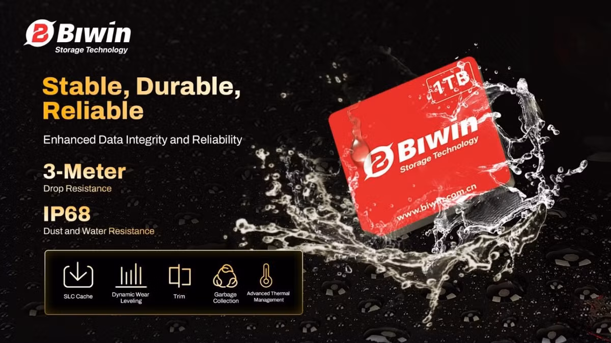 Sản phẩm còn đạt chuẩn chống nước bụi IP68 và chịu được va đập khi rơi từ độ cao 3 mét, mở rộng khả năng ứng dụng trên laptop, tablet, điện thoại và máy ảnh.