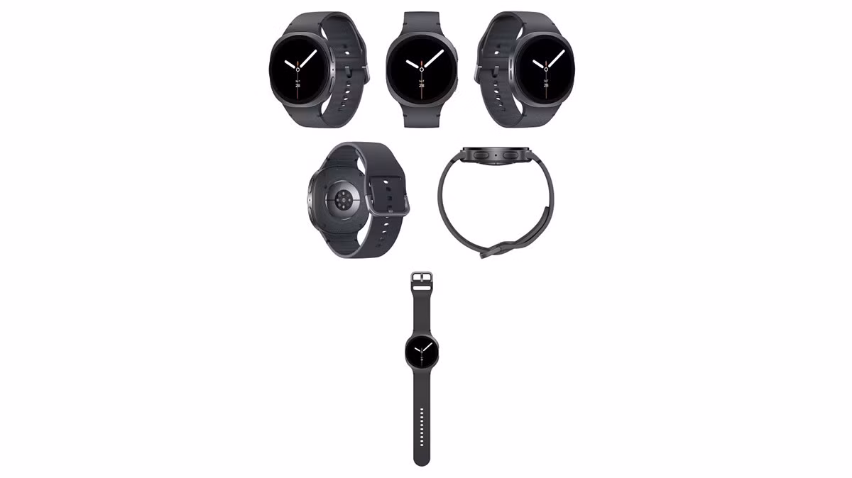Galaxy Watch8 sẽ có hai kích thước: 40mm và 44mm. Galaxy Watch8 Classic sẽ có kích thước 46mm, trong khi Galaxy Watch Ultra sẽ giữ nguyên kích thước 47mm. Galaxy Watch8 có các biến thể màn hình 1.34 inch và 1.47 inch, trong khi Galaxy Watch8 Classic có màn hình 1.34 inch. Galaxy Watch Ultra 2 cũng có màn hình 1,47 inch. Cả ba smartwatch đều có thể đạt độ sáng màn hình tối đa là 3,000 nits và có mật độ điểm ảnh 327ppi.
