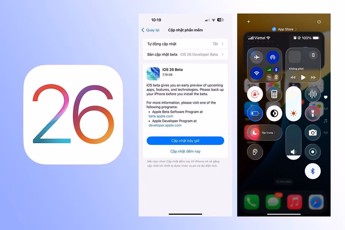 Vào rạng sáng ngày 10/6/2025 (giờ Việt Nam), Apple đã chính thức giới thiệu iOS 26 tại sự kiện WWDC25, mang đến giao diện mới Liquid Glass trong suốt và nhiều tính năng mới đáng chú ý. Tuy nhiên, bản Developer Beta đầu tiên này của iOS 26 không tránh khỏi lỗi, khiến người dùng iPhone hoang mang.
