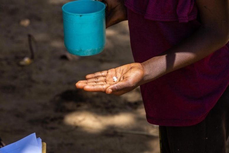 Viên nén Ivermectin được sử dụng cho thử nghiệm BOHEMIA ở Kenya. Nguồn: Life Spark Studios/dự án BOHEMIA