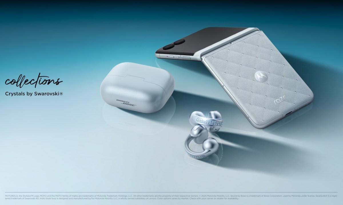 Mới đây, Motorola đã ra mắt Bộ sưu tập Brilliant nhờ hợp tác với thương hiệu trang sức biểu tượng Swarovski.