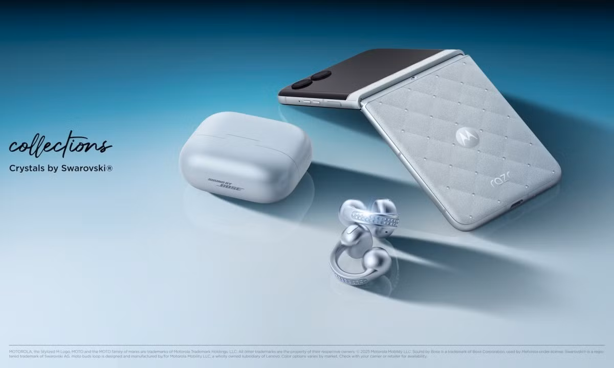 Mới đây, Motorola đã ra mắt Bộ sưu tập Brilliant nhờ hợp tác với thương hiệu trang sức biểu tượng Swarovski.