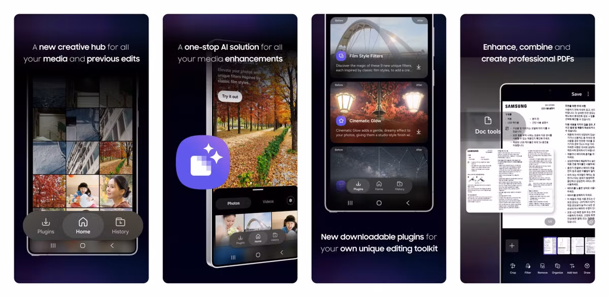 Samsung vừa phát hành bản cập nhật lớn cho ứng dụng chỉnh sửa ảnh Galaxy Enhance-X. Bản cập nhật này mang đến một thiết kế hoàn toàn mới cùng nhiều tính năng mới đáng chú ý.