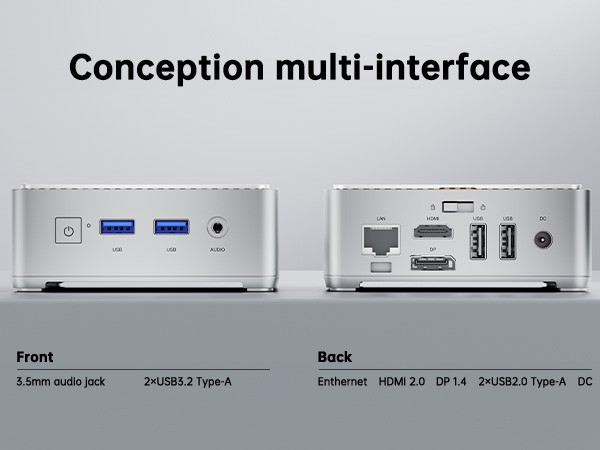 DisplayPort là một ngoại lệ hiếm hoi trong thế giới máy tính mini, và chip Intel UHD Graphics Max Dynamic Frequency 1.2 GHz cho phép cả hai màn hình 4K đều có thể chạy nhanh và mượt mà dù bạn đang xem phim, chơi game hay chỉ đơn giản là lướt web.