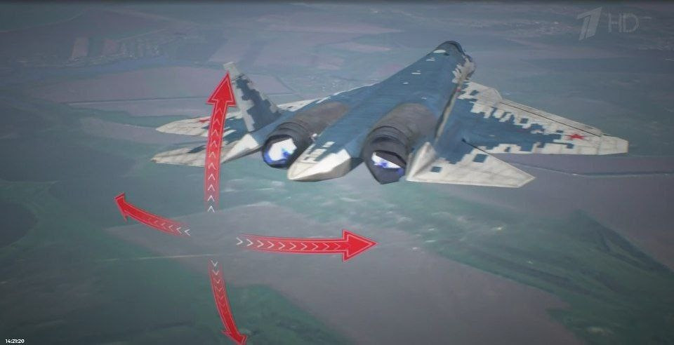 Cấu hình này tăng cường lực nâng và độ ổn định ở tốc độ siêu thanh, cho phép máy bay duy trì tốc độ Mach 1.6 mà không cần đốt tăng lực. Su-57M có trọng lượng rỗng khoảng 18.5 tấn và trọng lượng cất cánh tối đa là 35 tấn.