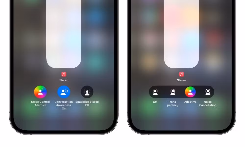 Âm thanh thích ứng - AirPods Max hỗ trợ Âm thanh thích ứng, tự động điều chỉnh mức độ khử tiếng ồn (ANC) dựa trên môi trường xung quanh.