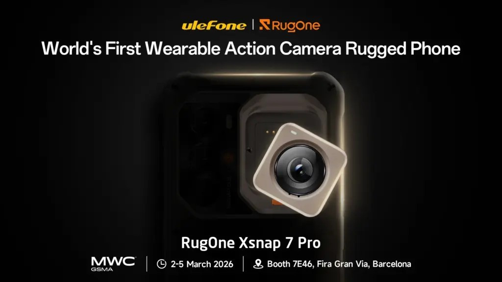 Thiết bị mang tên RugOne Xsnap 7 Pro, nổi bật với một module “magnetic action camera” được gắn ở mặt lưng bằng cơ chế nam châm. Người dùng có thể tháo rời module này để sử dụng độc lập như một camera đeo người cỡ nhỏ. Theo Ulefone, phụ kiện này được thiết kế cho nhu cầu quay rảnh tay, có thể gắn lên mũ bảo hiểm, quai balo hoặc các trang bị dã ngoại khác.