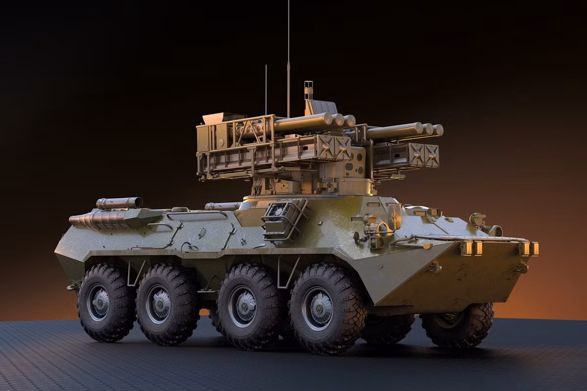 Dựa trên hệ thống phòng không Sosna dường như đã bị bỏ dở, với tháp pháo giống hệt và sử dụng khung gầm BTR-82, Krona sử dụng hai loại tên lửa tầm ngắn: 9M337 và 9M333. Mỗi xe mang theo bốn tên lửa 9M333 và sáu tên lửa 9M337.