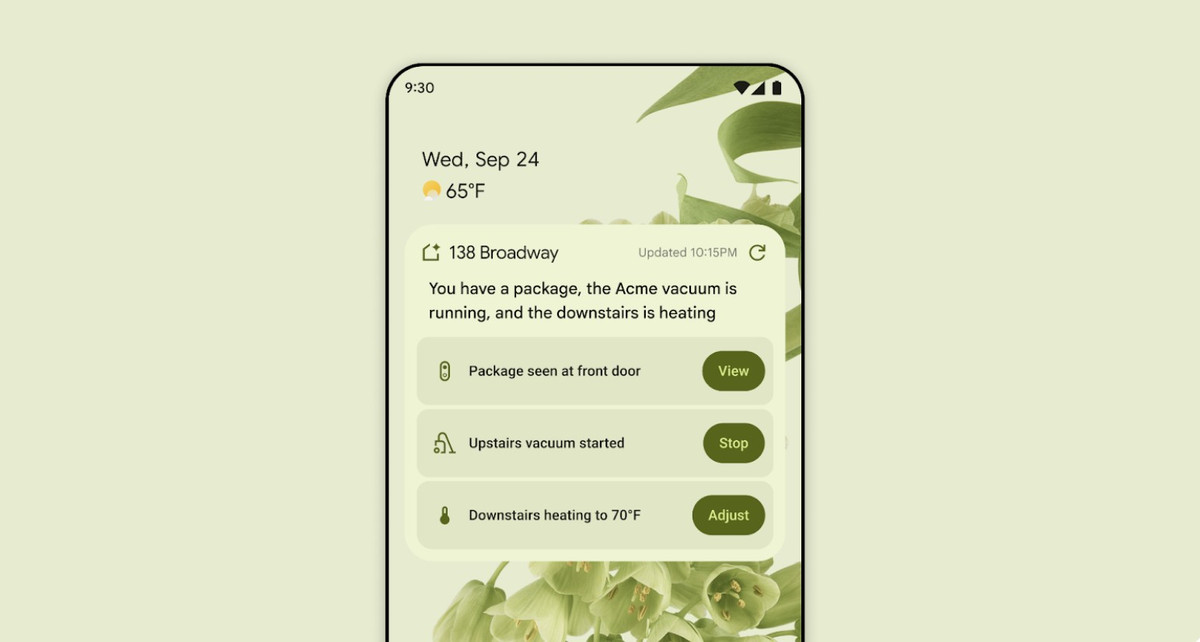 Cuối cùng, tiện ích Tóm tắt trang chủ được tiết lộ tại I/O 2025 dành cho điện thoại Pixel hiện chỉ có thể được thử nghiệm khi được mời. Tiện ích này sẽ cung cấp "thông tin chi tiết về ngôi nhà của bạn mà không cần phải mở ứng dụng".