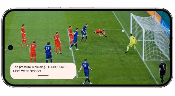 Điện thoại Pixel cũng có phụ đề chi tiết hơn cho nội dung video, bao gồm cả phát trực tiếp. Ví dụ, bạn sẽ thấy phụ đề mô tả xem ai đó đang thì thầm, ngáp hay hắng giọng.