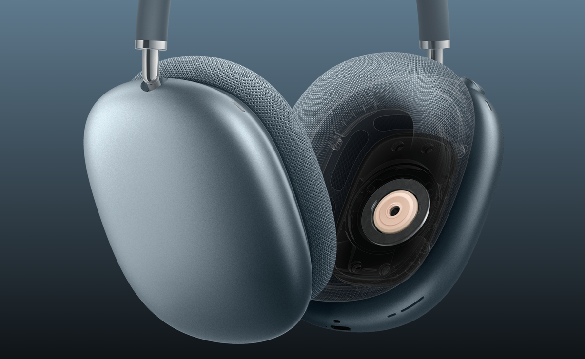 Giảm tiếng ồn lớn - Âm thanh thích ứng bao gồm tính năng Giảm tiếng ồn lớn và AirPods Max sẽ tự động giảm các tiếng ồn lớn từ môi trường xung quanh như tiếng máy cắt cỏ hoặc thiết bị xây dựng.