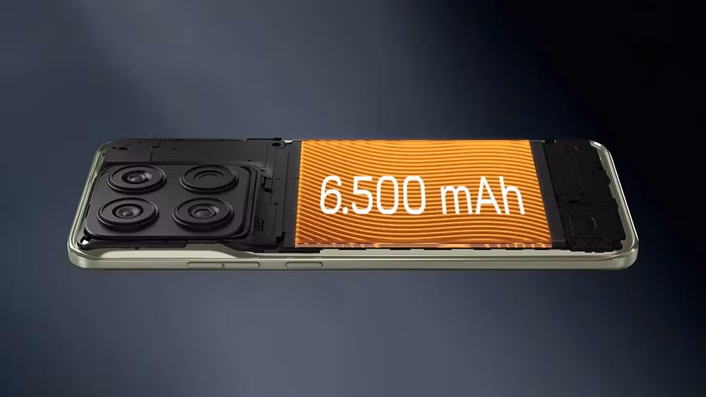 Ngoài ra, viên pin dung lượng lớn 6.500mAh là một điểm cộng lớn, đồng thời máy cũng hỗ trợ công nghệ sạc nhanh công suất cao thông qua bộ sạc đi kèm trong hộp.