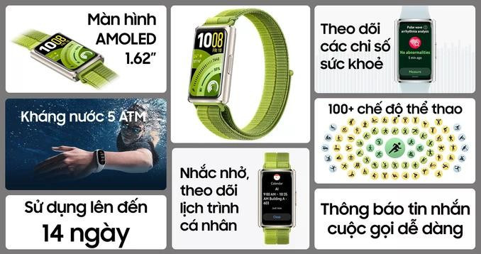 Đây cũng là mẫu Band đầu tiên trong dòng sản phẩm sở hữu tần số quét 60 Hz, giúp thao tác vuốt chạm và chuyển cảnh mượt mà hơn so với các thế hệ trước. Độ sáng tối đa đạt 2.000 nits, đảm bảo khả năng hiển thị rõ ràng ngay cả dưới điều kiện ánh nắng gắt.