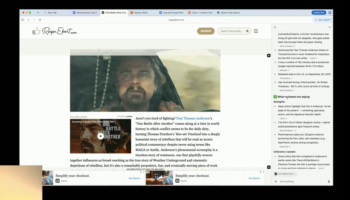 Tuy nhiên, nó nổi bật bằng cách tích hợp chatbot của OpenAI vào trải nghiệm duyệt web. Người dùng không còn cần sao chép và dán thông tin từ web sang ChatGPT nữa, mà có thể truy cập dễ dàng ngay trên giao diện trình duyệt, các tab và con trỏ chuột.