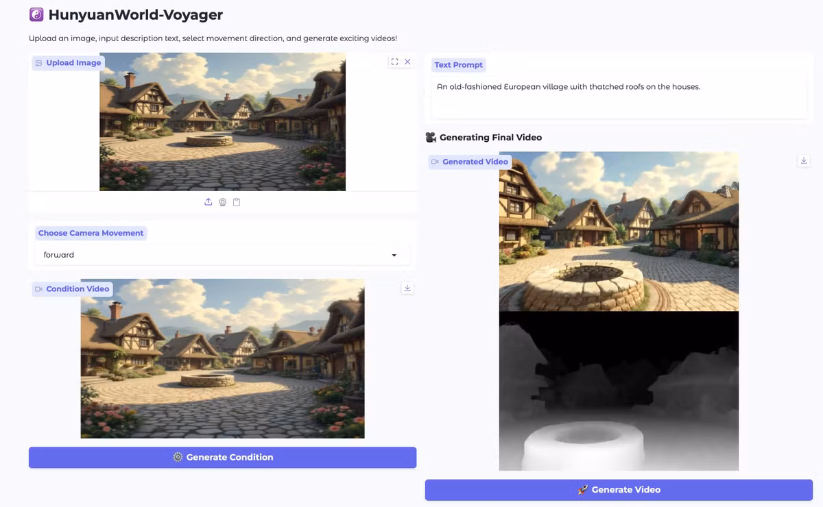 Một thành phần thứ cấp, được gọi là bộ nhớ đệm thế giới trong báo cáo kỹ thuật của Tencent, lưu trữ các đám mây điểm 3D khi hệ thống tạo ra các khung hình mới.