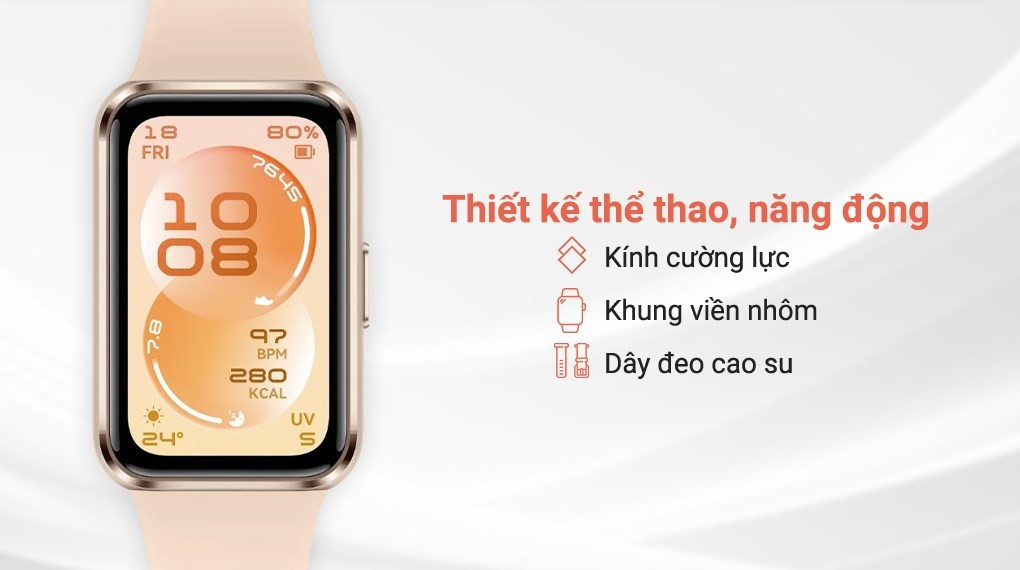 Trong khi đó, Huawei Band 11 bản tiêu chuẩn mang đến hai lựa chọn chất liệu vỏ gồm hợp kim nhôm hoặc polymer. Trọng lượng lần lượt là 17 gram đối với bản vỏ nhôm và 16 gram với bản polymer.