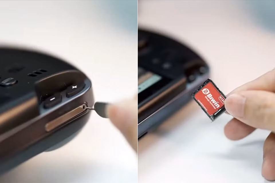 Điểm thú vị là Biwin thiết kế khe cắm tương tự khe SIM điện thoại, cho phép tháo lắp bằng que chọc SIM.