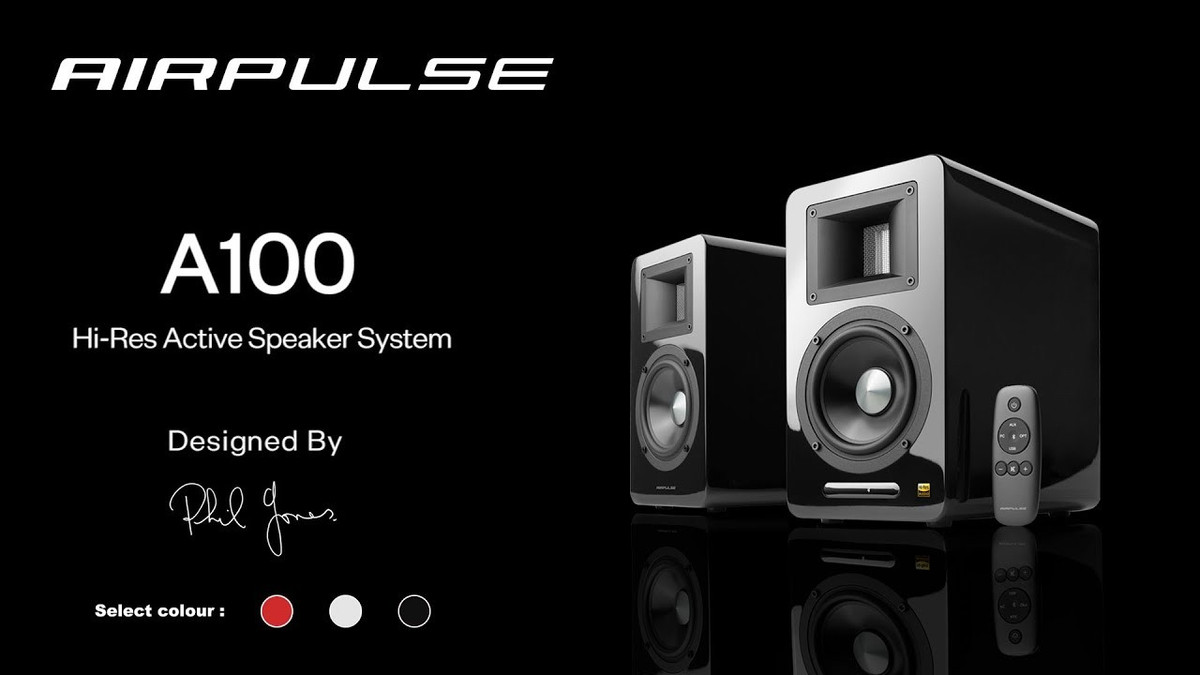 Được bao bọc trong lớp gỗ MDF cường độ cao dày 18 mm phủ sơn mài piano, phần bên trong được tích hợp tính năng hấp thụ âm thanh để giảm thiểu cộng hưởng và méo tiếng. Ống thông hơi hình bầu dục được thiết kế để giảm thiểu tiếng ồn của gió, tất cả góp phần tạo nên trải nghiệm âm thanh sống động. Đáp ứng âm trầm của A100 khoảng 52 Hz, nhưng bạn có thể kết nối loa siêu trầm để giảm âm trầm. Ngoài ra, loa còn được trang bị hai bộ khuếch đại Class D với hệ thống DSP cho đầu ra hiệu quả hơn. Được đánh giá bốn sao ở cả ba hạng mục, AirPulse A100 đã đạt tổng điểm 70 trên Consumer Reports.