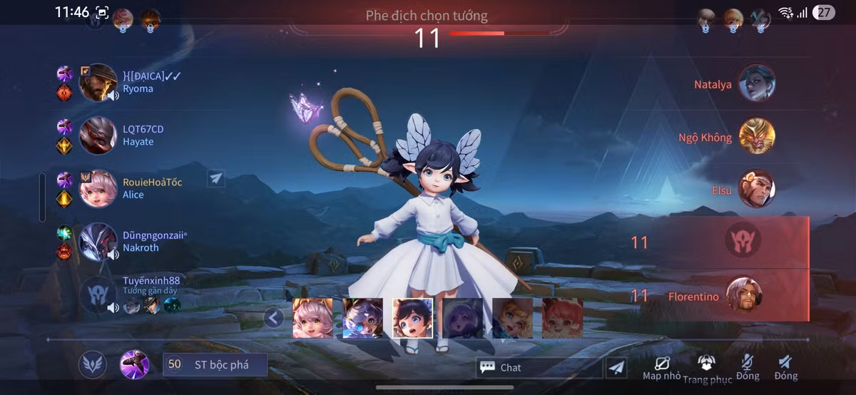 Ở Liên Quân, với mỗi trận kéo dài từ 15 đến 20 phút, lượng pin tiêu thụ dao động khoảng 4 - 5%. Đây là con số khá hợp lý nếu xét tới cấu hình và thiết lập đồ họa cao.