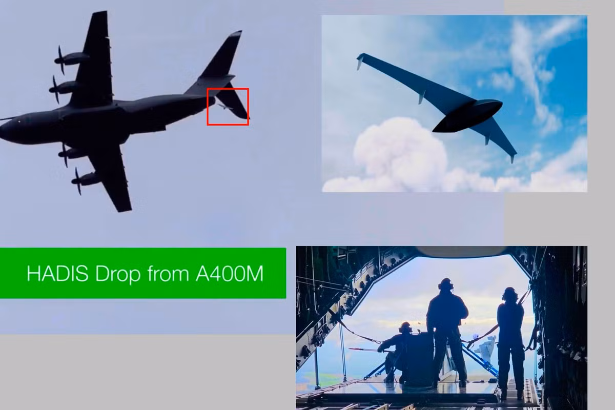 HENSOLDT - một công ty của Đức vừa giới thiệu HADIS, loại phương tiện vận chuyển từ xa không người lái, tự hành, dùng một lần, có thể được triển khai từ máy bay vận tải và, trong cấu hình ban đầu, được thiết kế như một tàu lượn chở hàng.